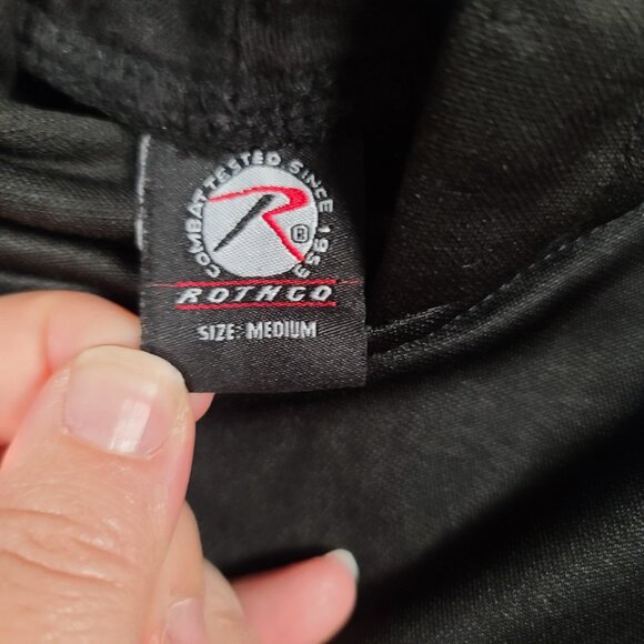 Rothco Hoodie Black Concealed Carry Thin Blue Line US Flag Pullover Sweatshirt M - Picture 8 of 16